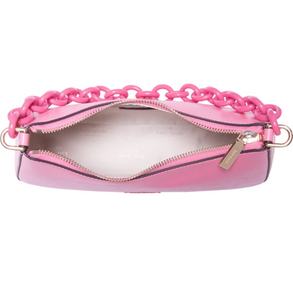 Kate Spade ♠️ Madison Resin Chain Convertible Crossbody Blossom Pink - Picture 7 of 9